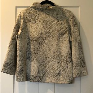 Theory 3/4 sleeve printed sweater